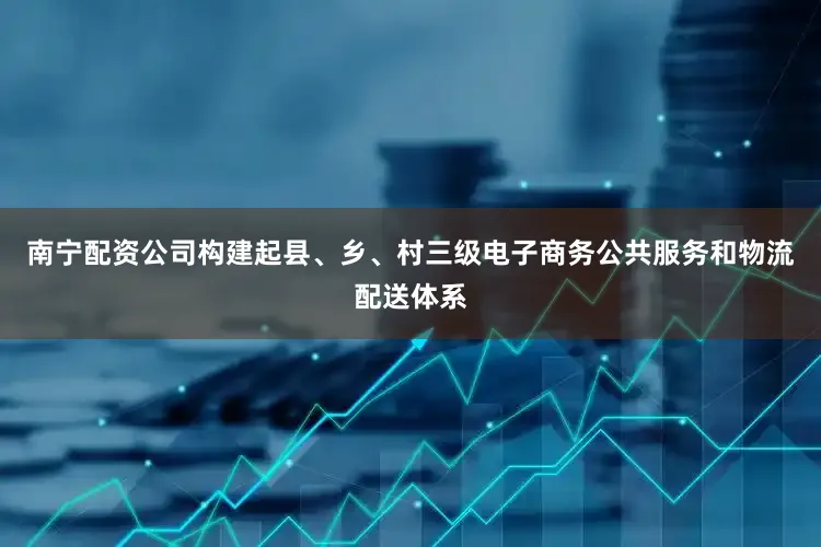南宁配资公司构建起县、乡、村三级电子商务公共服务和物流配送体系
