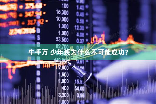 牛千万 少年班为什么不可能成功？